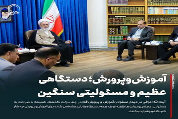 عکس نوشت| آموزش‌وپرورش؛ دستگاهی عظیم و مسئولیتی سنگین