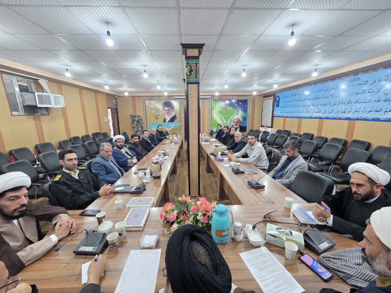 تصاویر/ جلسه هماهنگی و برنامه‌ریزی "مراسم معنوی اعتکاف" ماکو