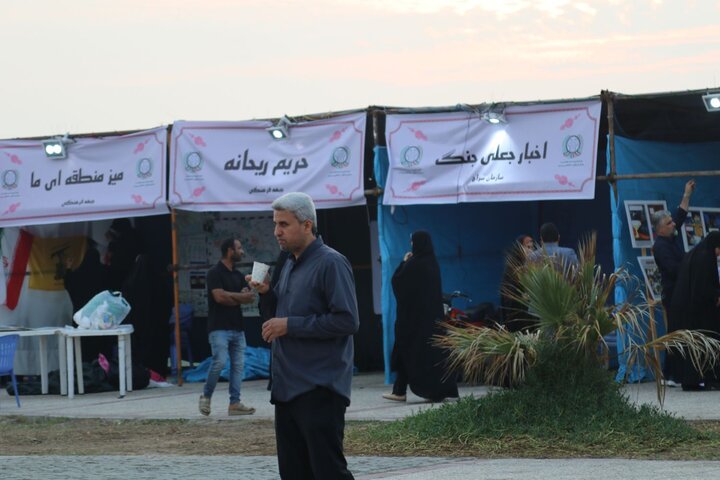 برپایی مواکب بوشهر جهت پذیرایی در مراسم جشن میلاد حضرت زهرا س