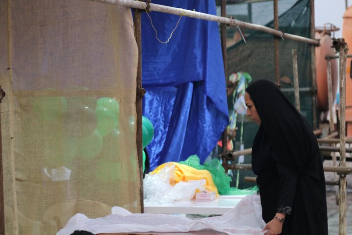 برپایی مواکب بوشهر جهت پذیرایی در مراسم جشن میلاد حضرت زهرا س