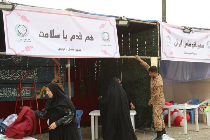 برپایی مواکب بوشهر جهت پذیرایی در مراسم جشن میلاد حضرت زهرا س