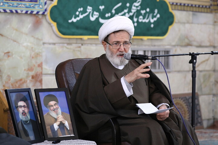 تصاویر/ بزرگداشت شهدای مقاومت حزب الله لبنان در مدرسه معصومیه قم