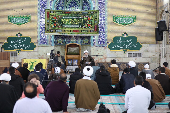 تصاویر/ بزرگداشت شهدای مقاومت حزب الله لبنان در مدرسه معصومیه قم