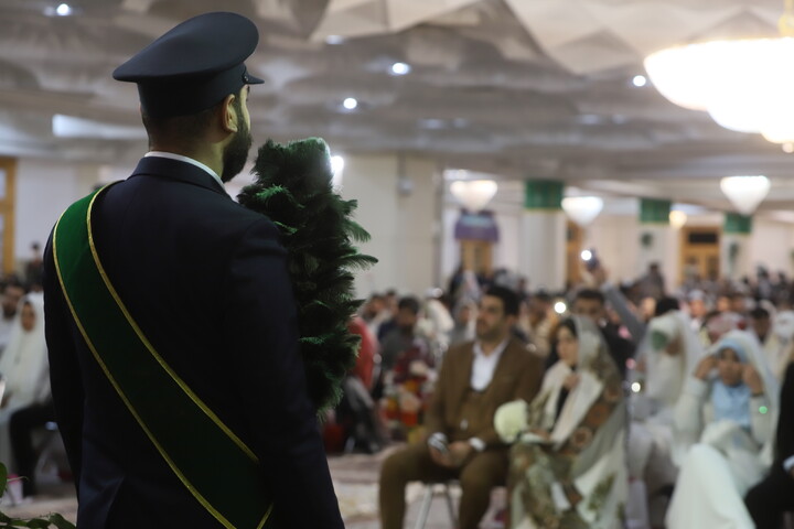 تصاویر/ جشن ازدواج ۷۳۰ زوج دانشجودر حرم مطهر حضرت فاطمه معصومه(س)