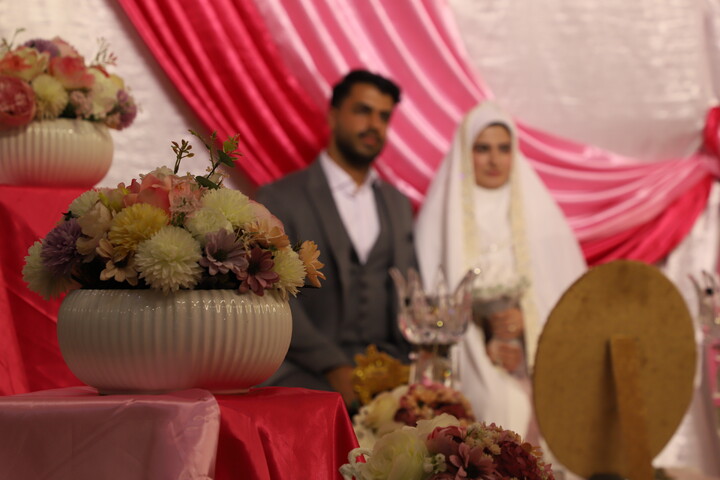 تصاویر/ جشن ازدواج ۷۳۰ زوج دانشجودر حرم مطهر حضرت فاطمه معصومه(س)