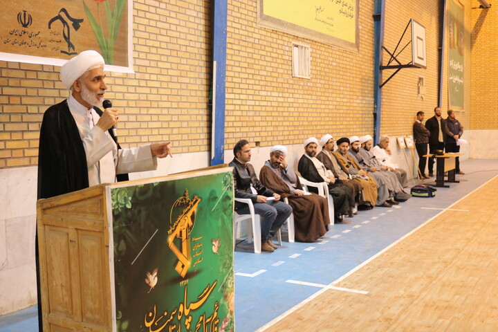 تصاویر/ افتتاحیه چهارمین جشنواره فرهنگی ورزشی طلاب بسیجی استان سمنان