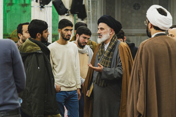 تصاویر/ درس اخلاق در مدرسه عالی شهید مطهری