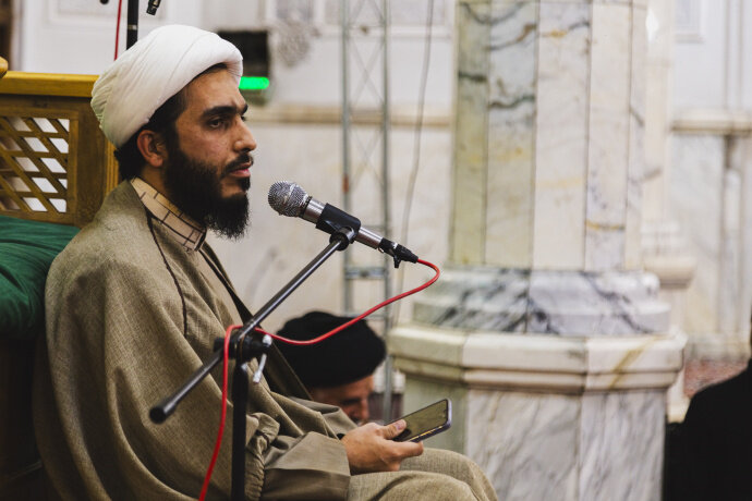 تصاویر/ درس اخلاق حجت الاسلام یزدان‌پناه در مدرسه عالی شهید مطهری