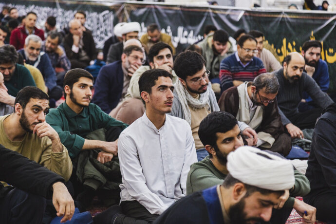 تصاویر/ درس اخلاق حجت الاسلام یزدان‌پناه در مدرسه عالی شهید مطهری