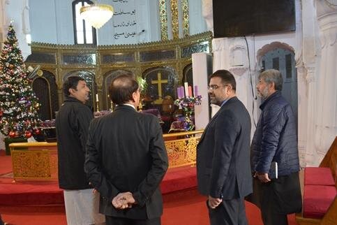 کتیبه های فارسی در کلیسای  پیشاور پاکستان