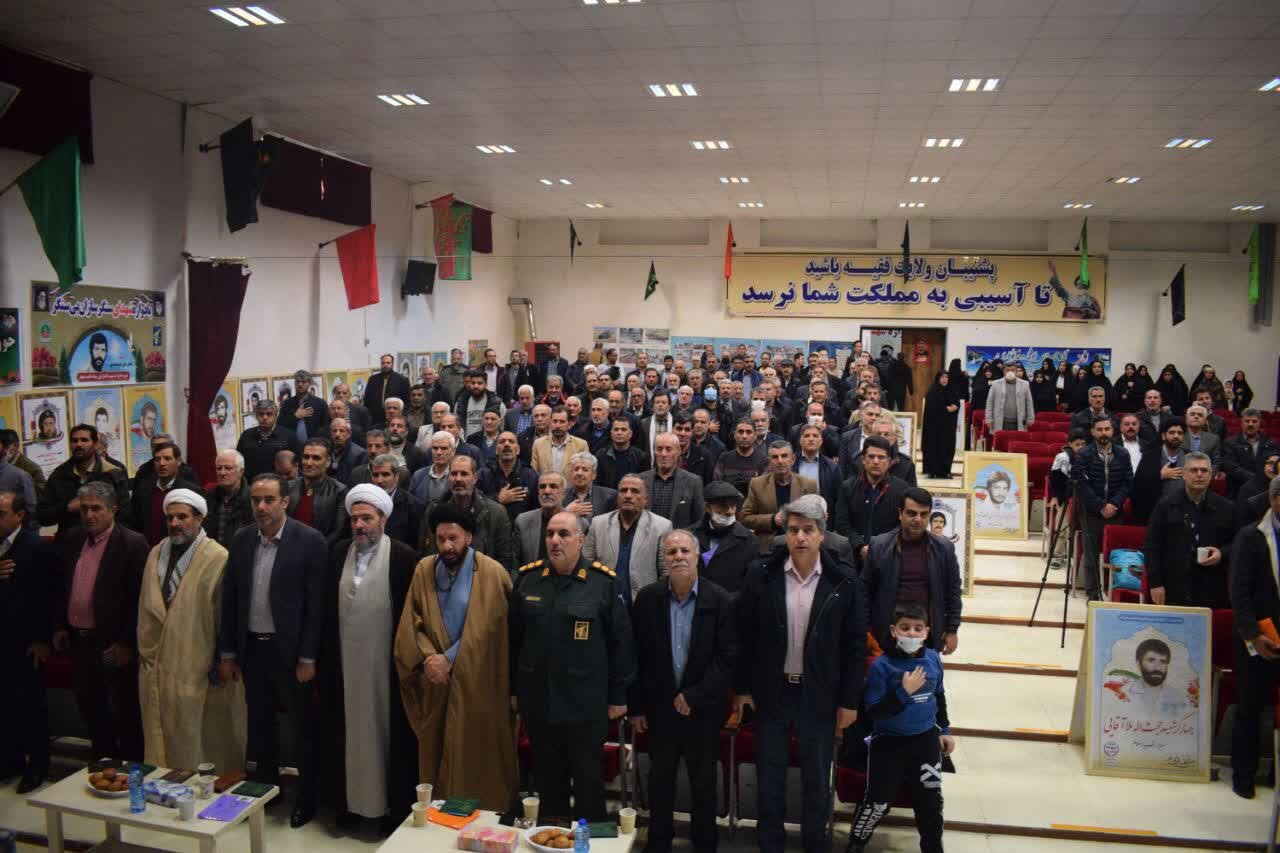 تصاویر/ برگزاری یادواره شهدا سنگرسازان بی سنگر سازمان جهاد کشاورزی بیجار