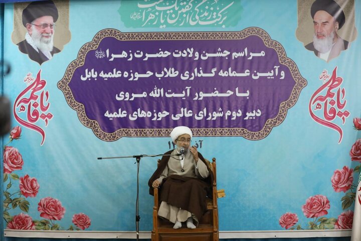 مراسم عمامه گذاری طلاب مدرسه علمیه خاتم الانبیاء بابل