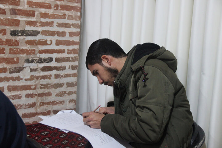 تصاویر /آزمون سیزدهمین دوره شناسایی استعدادبرتر حوزه‌های علمیه در استان قزوین برگزار شد