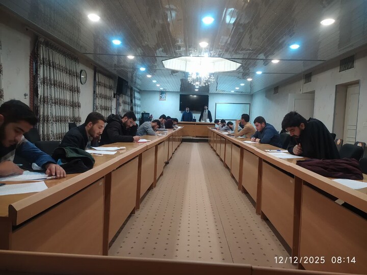 تصاویر / آزمون شناسایی دوره سیزدهم استعداد برتر حوزه‌های علمیه در بناب