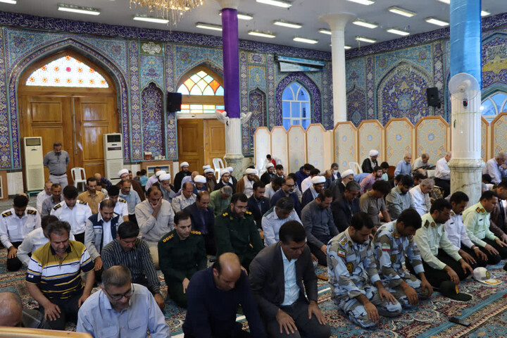 نماز جمعه خارگ به روایت تصویر