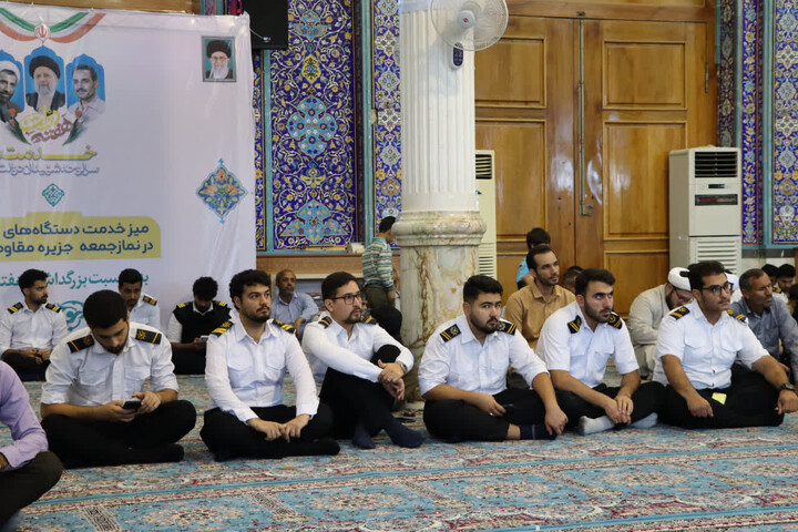 نماز جمعه خارگ به روایت تصویر