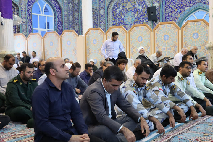 نماز جمعه خارگ به روایت تصویر