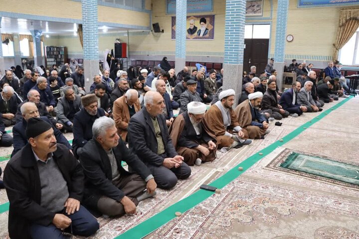 تصاویر/ آیین عبادی سیاسی نماز جمعه نوشین شهر