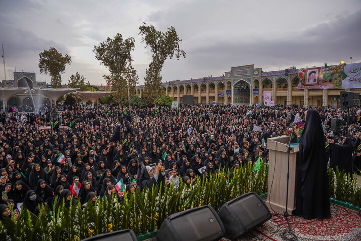 تصاویر| میثاق بانوان شیرازی با میراث فاطمی عفاف و حجاب