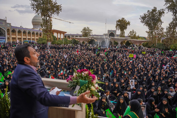 تصاویر| میثاق بانوان شیرازی با میراث فاطمی عفاف و حجاب