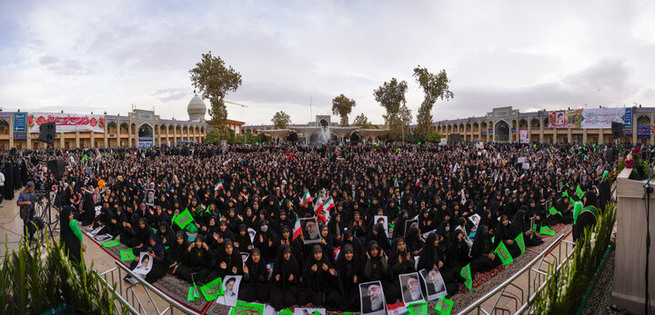 تصاویر| میثاق بانوان شیرازی با میراث فاطمی عفاف و حجاب