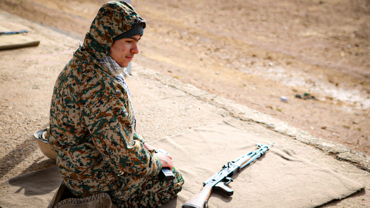 تصاویر/رزمایش میدانی گردان بیت‌المقدس بسیج طلاب همدان