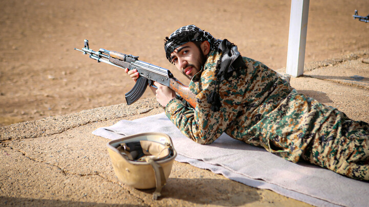 تصاویر/رزمایش میدانی گردان بیت‌المقدس بسیج طلاب همدان