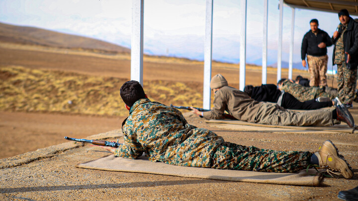 تصاویر/رزمایش میدانی گردان بیت‌المقدس بسیج طلاب همدان