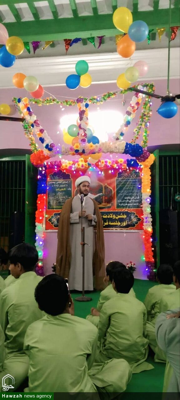 برگزاری محفل میلاد حضرت فاطمه زهرا(سلام الله علیها) در حوزه علمیه اهلبیت(ع) هند