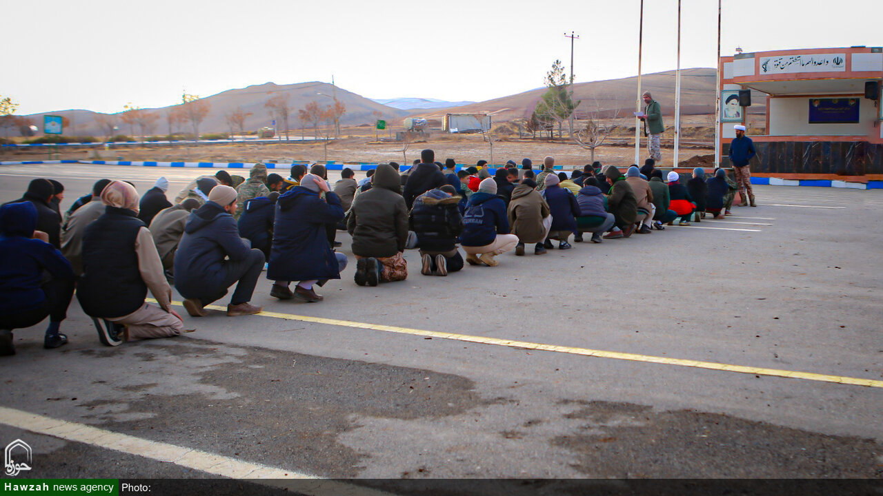 فیلم|رزمایش میدانی گردان بیت‌المقدس بسیج طلاب همدان