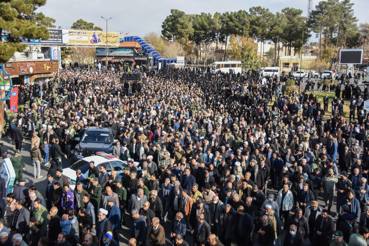 تصاویر/ مراسم تشییع پیکر آیت الله سید محمد شاهچراغی در سمنان