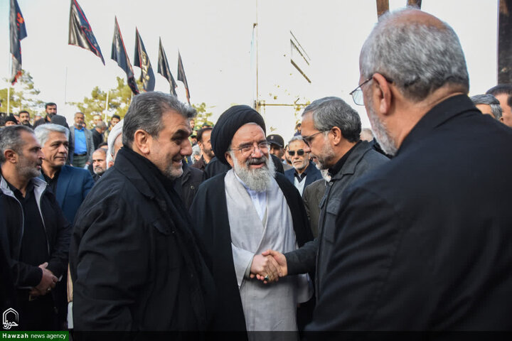 تشييع جثمان سماحة السيد محمد شاهجراغي في مدينة سمنان