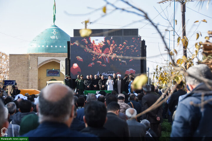 تشييع جثمان سماحة السيد محمد شاهجراغي في مدينة سمنان