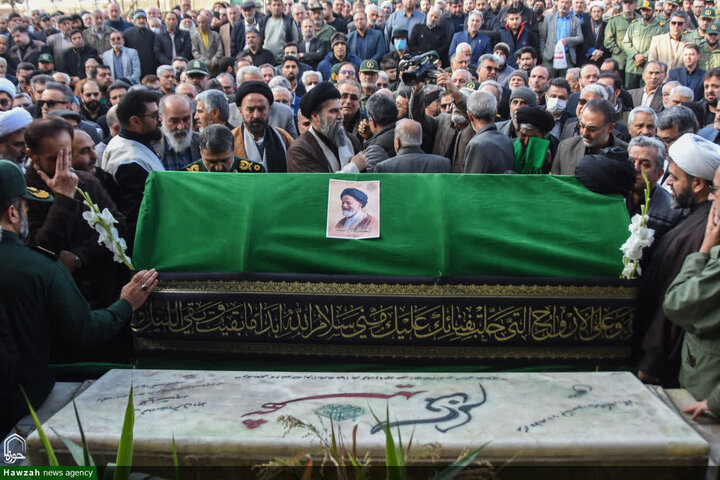 تشييع جثمان سماحة السيد محمد شاهجراغي في مدينة سمنان