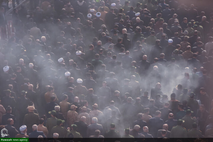 تشييع جثمان سماحة السيد محمد شاهجراغي في مدينة سمنان