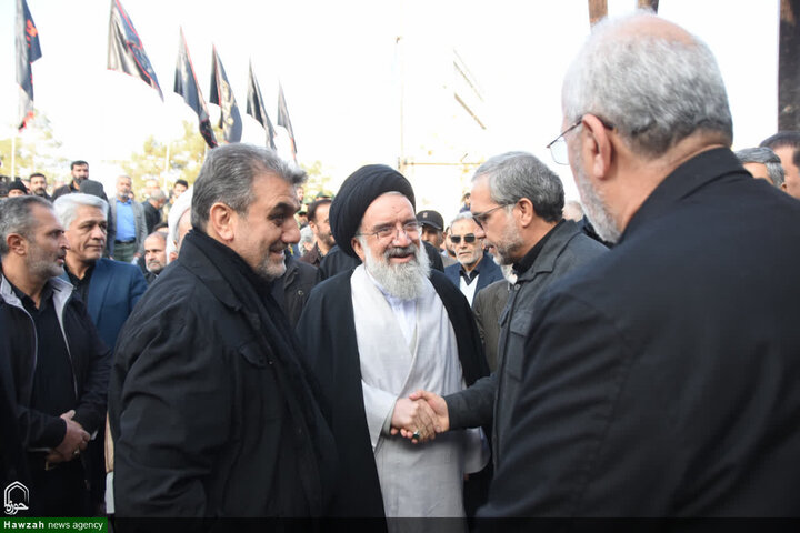 تشييع جثمان سماحة السيد محمد شاهجراغي في مدينة سمنان