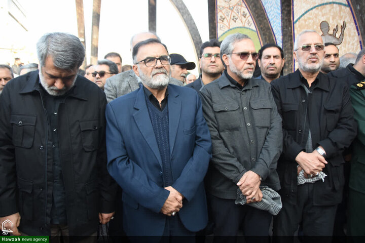 تشييع جثمان سماحة السيد محمد شاهجراغي في مدينة سمنان