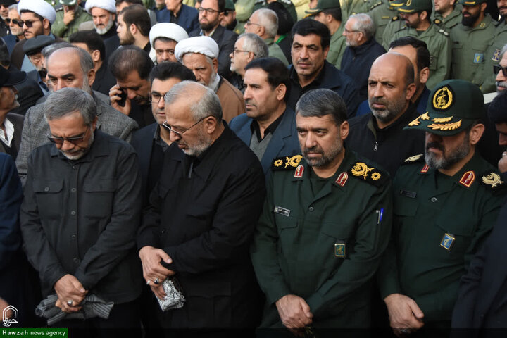 تشييع جثمان سماحة السيد محمد شاهجراغي في مدينة سمنان