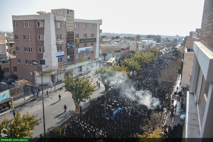 تشييع جثمان سماحة السيد محمد شاهجراغي في مدينة سمنان