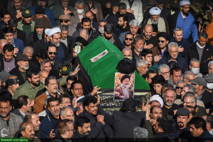 تشييع جثمان سماحة السيد محمد شاهجراغي في مدينة سمنان