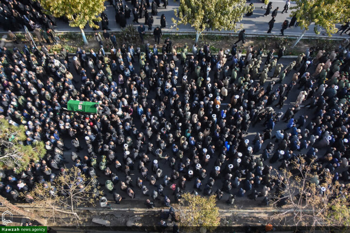 تشييع جثمان سماحة السيد محمد شاهجراغي في مدينة سمنان