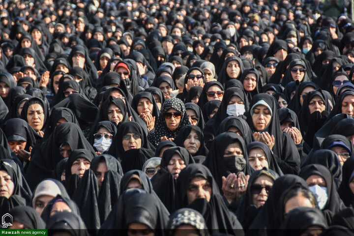 تشييع جثمان سماحة السيد محمد شاهجراغي في مدينة سمنان