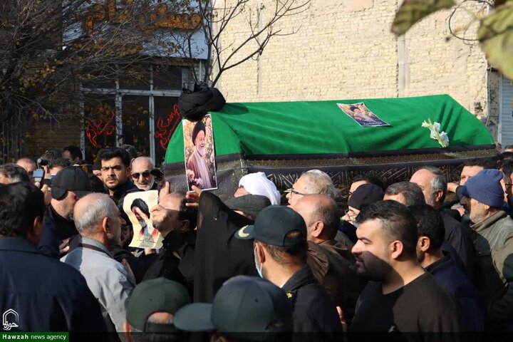 تشييع جثمان سماحة السيد محمد شاهجراغي في مدينة سمنان