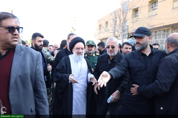 تشييع جثمان سماحة السيد محمد شاهجراغي في مدينة سمنان