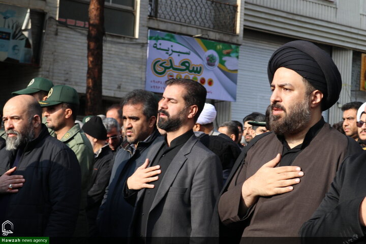 تشييع جثمان سماحة السيد محمد شاهجراغي في مدينة سمنان