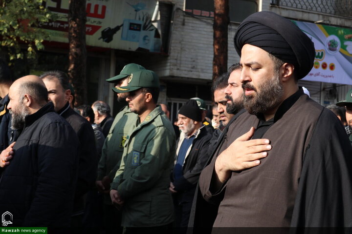 تشييع جثمان سماحة السيد محمد شاهجراغي في مدينة سمنان