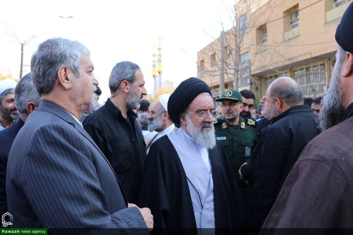 تشييع جثمان سماحة السيد محمد شاهجراغي في مدينة سمنان