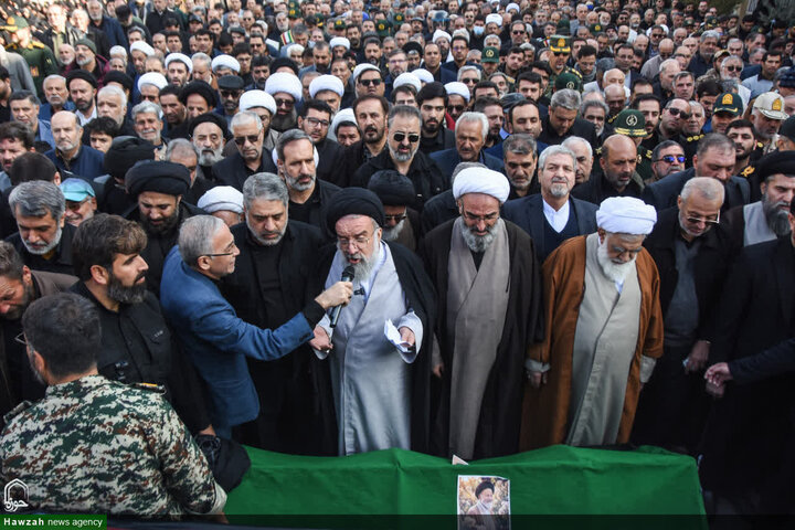 تشييع جثمان سماحة السيد محمد شاهجراغي في مدينة سمنان