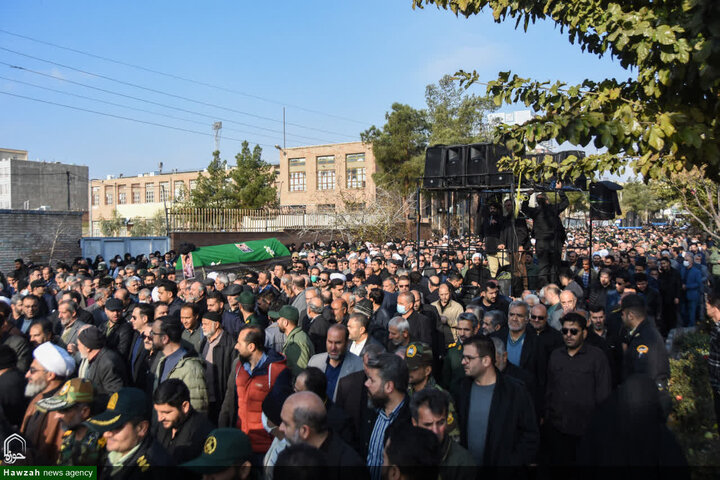 تشييع جثمان سماحة السيد محمد شاهجراغي في مدينة سمنان