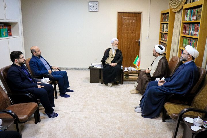 تصاویر/ دیدار رئیس و معاونین دانشگاه فرهنگیان با آیت الله اعرافی